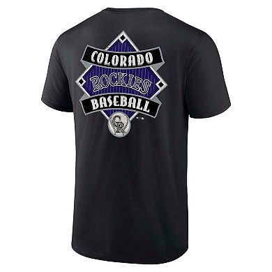 Men's Fanatics Black Colorado Rockies Field Play T-Shirt