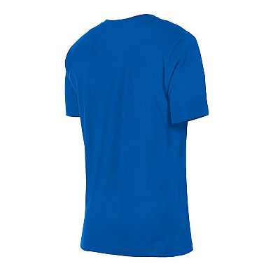 Women's New Era Blue New York Knicks Glam Game Flower T-Shirt