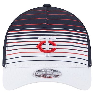 Men's New Era Navy Minnesota Twins Gradient 9FORTY M-Crown Adjustable Hat