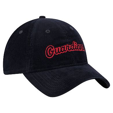 Women's New Era Navy Cleveland Guardians Corduroy 9TWENTY Adjustable Hat