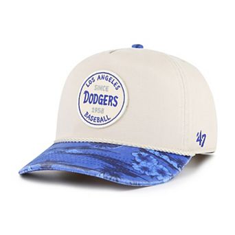 Men's '47 Cream/Navy Los Angeles Dodgers Fiji Rope Hitch Adjustable Hat