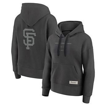 Women's Fanatics Charcoal San Francisco Giants Elements Future Ground Subtle Tonal Pullover Hoodie