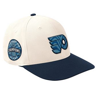 Men's Starter Cream/Navy Philadelphia Flyers Blue Wave Classic Adjustable Hat