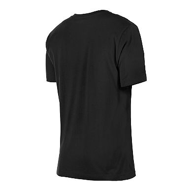 Women's New Era Black Chicago Bulls Glam Game Flower T-Shirt
