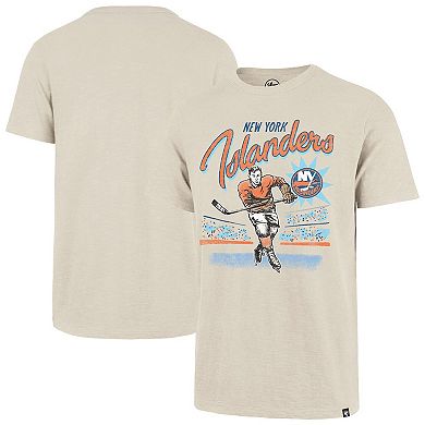 Men's '47 Natural New York Islanders Hockey Player Golden Age Scrum T-Shirt