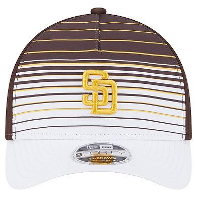 Men's New Era Brown San Diego Padres Gradient 9FORTY M-Crown Adjustable Hat