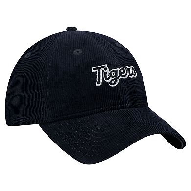 Women's New Era Navy Detroit Tigers Corduroy 9TWENTY Adjustable Hat