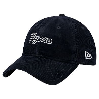 Women's New Era Navy Detroit Tigers Corduroy 9TWENTY Adjustable Hat