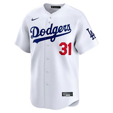 Men's Nike Tyler Glasnow White Los Angeles Dodgers Home Limited Player Jersey