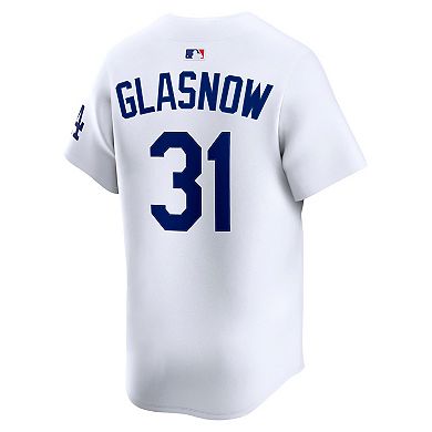 Men's Nike Tyler Glasnow White Los Angeles Dodgers Home Limited Player Jersey
