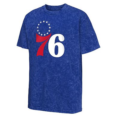 Youth Royal Philadelphia 76ers Rugged Defense T-Shirt