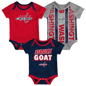 Infant Washington Capitals Loyal Buddies Three-Pack Bodysuit Set