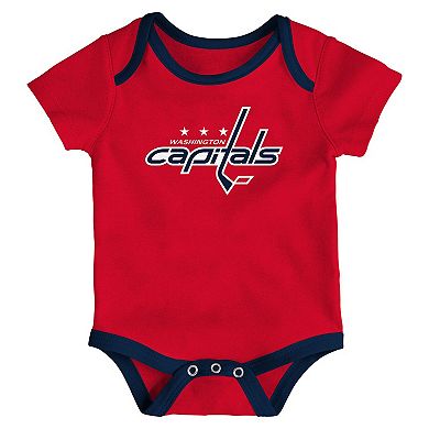 Infant Washington Capitals Loyal Buddies Three-Pack Bodysuit Set