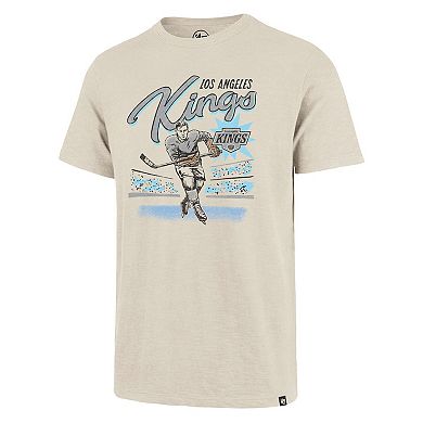 Men's '47 Natural Los Angeles Kings Hockey Player Golden Age Scrum T-Shirt