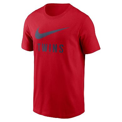 Men's Nike Red Minnesota Twins Swoosh T-Shirt