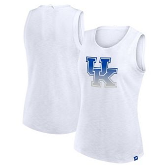 Women's Fanatics White Kentucky Wildcats Activate Slub Tank Top