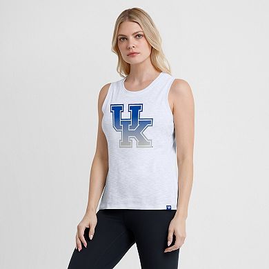 Women's Fanatics White Kentucky Wildcats Activate Slub Tank Top