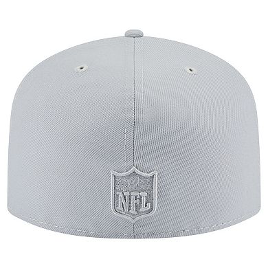 Men's New Era Gray Miami Dolphins Color Pack A-Frame 59FIFTY Fitted Hat