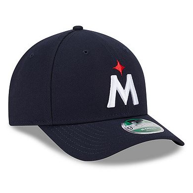 Men's New Era Navy Minnesota Twins Player Replica 9FORTY Adjustable Hat