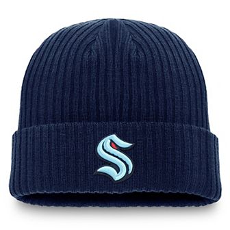 Men's Fanatics Deep Sea Blue Seattle Kraken Component Cuffed Knit Hat