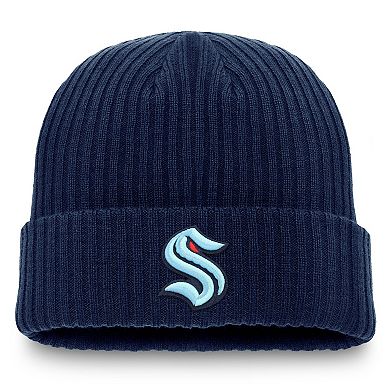 Men's Fanatics Deep Sea Blue Seattle Kraken Component Cuffed Knit Hat