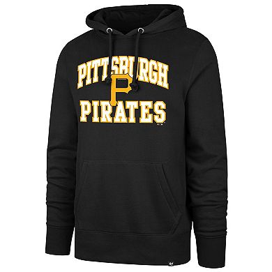 Men's '47 Black Pittsburgh Pirates Velocity Headline Pullover Hoodie