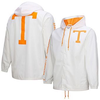 Men's��Mitchell & Ness White Tennessee Volunteers Coaches Full-Snap Hoodie Jacket
