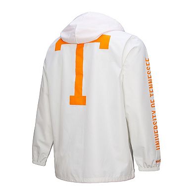 Men's Mitchell & Ness White Tennessee Volunteers Coaches Full-Snap Hoodie Jacket
