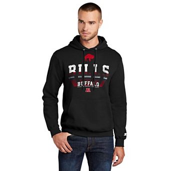 Men's Starter Black Buffalo Bills Retro Fleece Pullover Hoodie