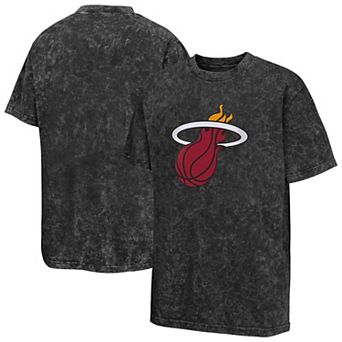 Youth Black Miami Heat Rugged Defense T-Shirt