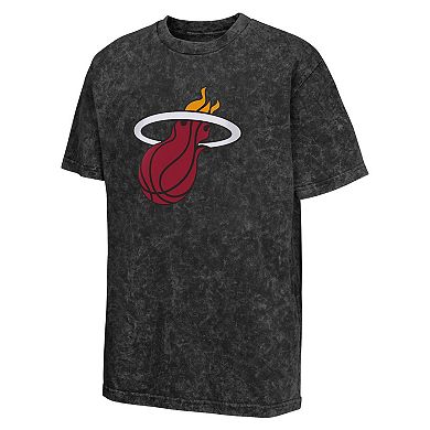 Youth Black Miami Heat Rugged Defense T-Shirt