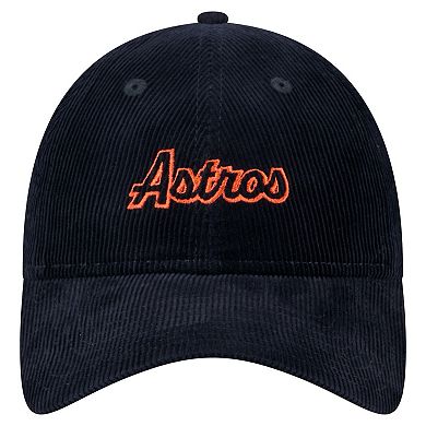 Women's New Era Navy Houston Astros Corduroy 9TWENTY Adjustable Hat