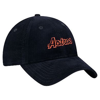 Women's New Era Navy Houston Astros Corduroy 9TWENTY Adjustable Hat