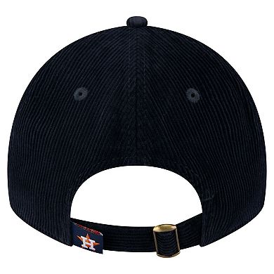 Women's New Era Navy Houston Astros Corduroy 9TWENTY Adjustable Hat