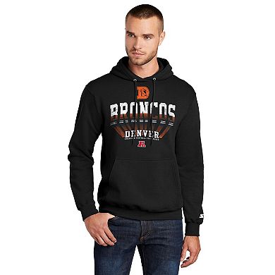 Men's�Starter Black Denver Broncos Retro Pullover Hoodie