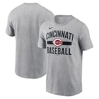 Men's Nike Heather Gray Cincinnati Reds Arched T-Shirt