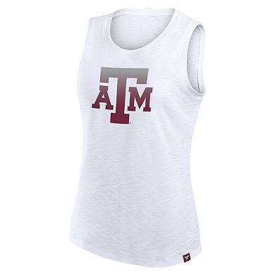 Women's Fanatics White Texas A&M Aggies Activate Slub Tank Top