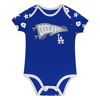 Infant Blue Los Angeles Dodgers On Deck 2-Piece Diaper Cover Set