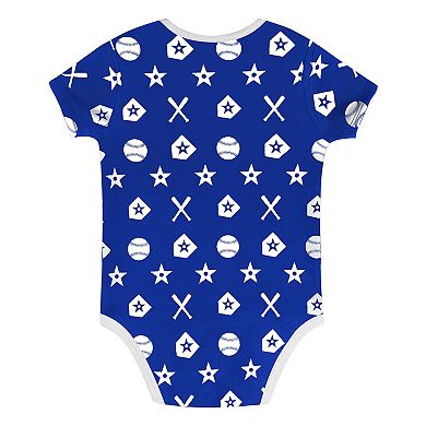 Infant Blue Los Angeles Dodgers On Deck 2-Piece Diaper Cover Set
