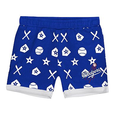 Infant Blue Los Angeles Dodgers On Deck 2-Piece Diaper Cover Set