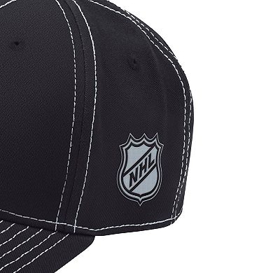 Men's Starter Black Los Angeles Kings Sphere II Curved Starfit Adjustable Hat