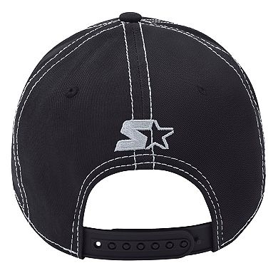 Men's Starter Black Los Angeles Kings Sphere II Curved Starfit Adjustable Hat