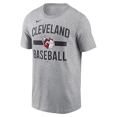 Men's Nike Heather Gray Cleveland Guardians Arched T-Shirt