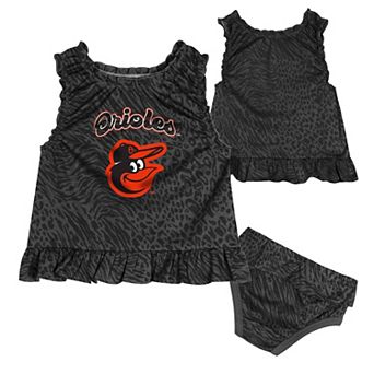 Infant Black Baltimore Orioles Playground Dress & Bloomers Set