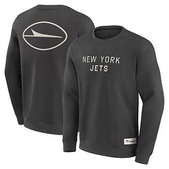 Men's Fanatics Charcoal New York Jets Elements Future Ground Lettering Pullover Sweatshirt