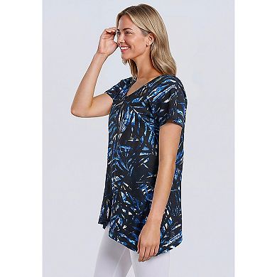 Woman Within Plus Size Textured Pointed Hem Tunic