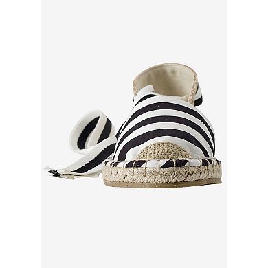 ellos Women's Lace-Up Flat Espadrilles