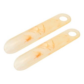 7.5inch Shoe Horn, 2 pc Plastic Shoe Helper, Compact Straight Shoe Horns for Women Men Adults Boots