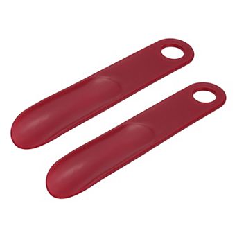 7.5inch Shoe Horn, 2 pc Plastic Shoe Helper, Compact Straight Shoe Horns for Women Men Adults Boots