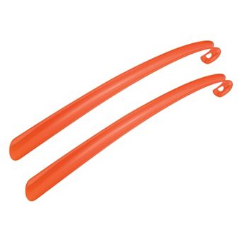 17inch Shoe Horn, 2 pc Plastic Curved Handle Shoe Helper, Shoe Horns
